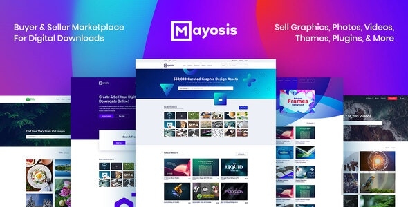 Mayosis - 数字市场WordPress主题